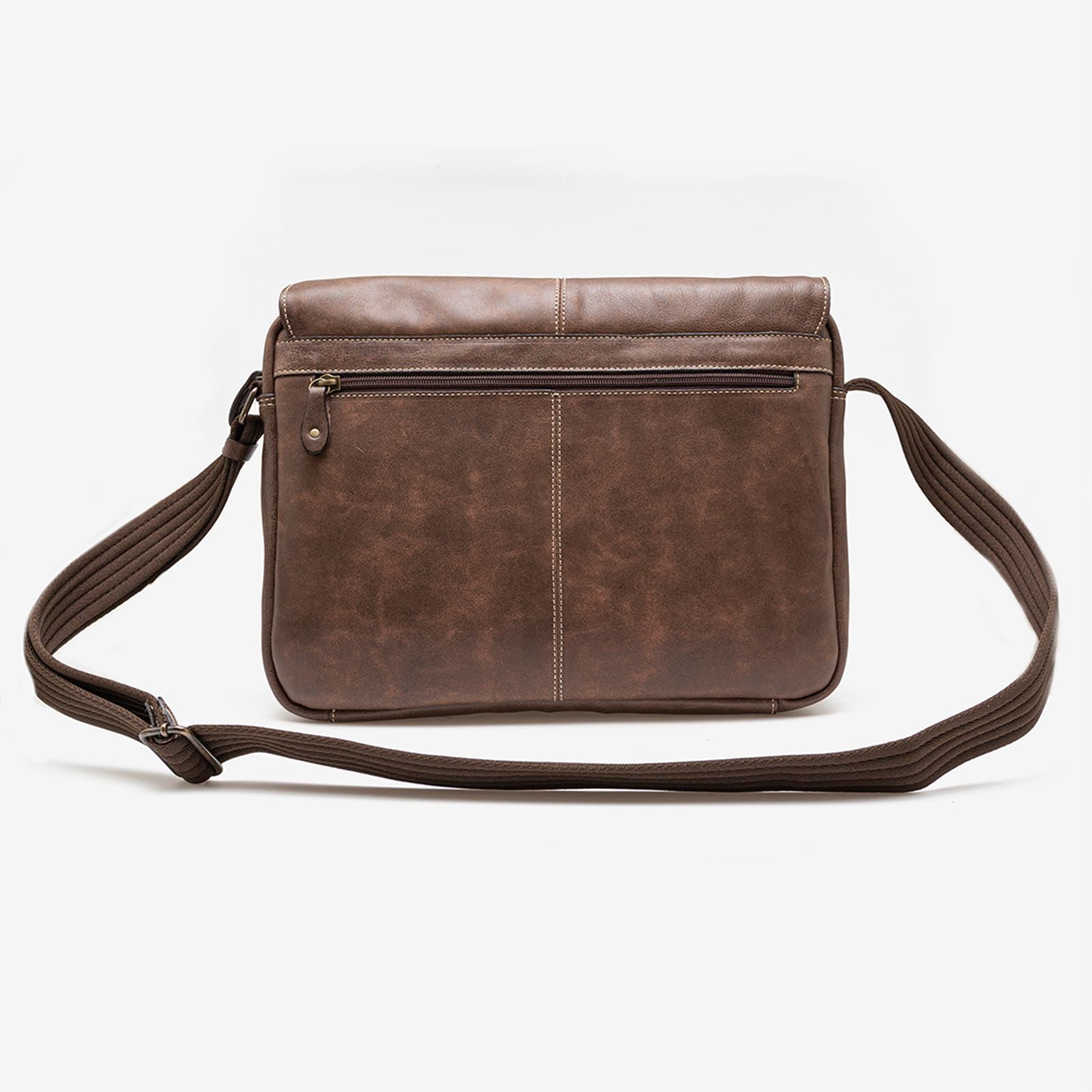 Bolsa Carteiro Em Couro Camel - Image 2