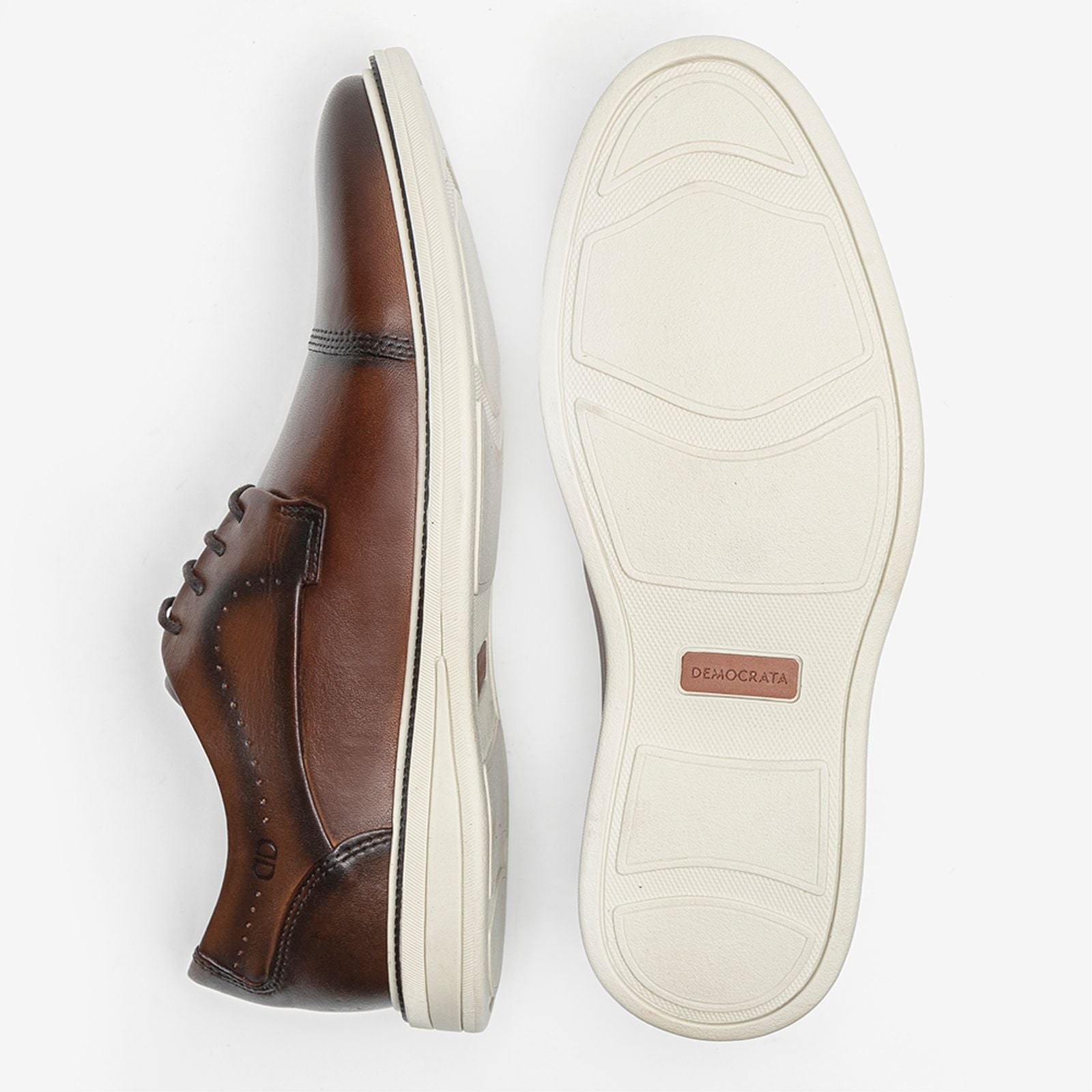 Sapato de Couro Metropolitan Bay Tan Cadarço - Image 4